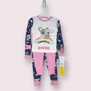 *NEW* Sol Sleep Baby Girls & Toddlers Pajama Set Pink/Blue Koala Size 12 months